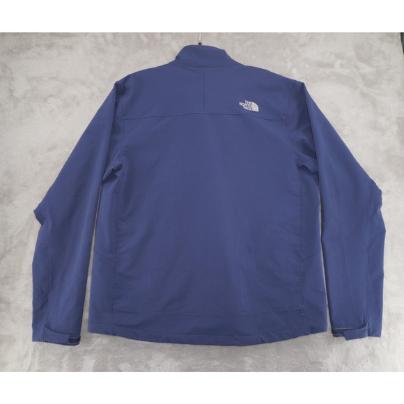 The North Face Apex Softshell Jacket Blue Green Trim Windproof Men’s Large - Picture 11 of 13